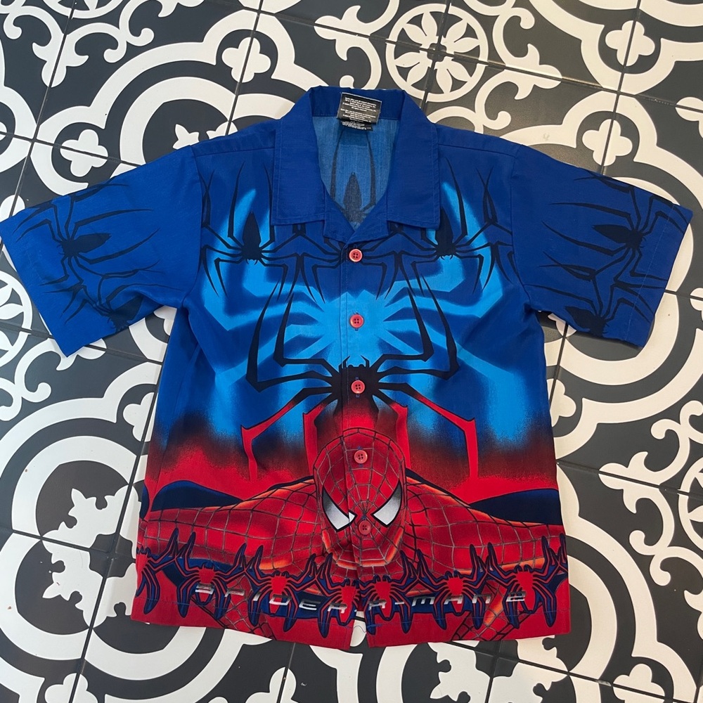 Vintage 2004 Spider-Man 2 Boys Shirt